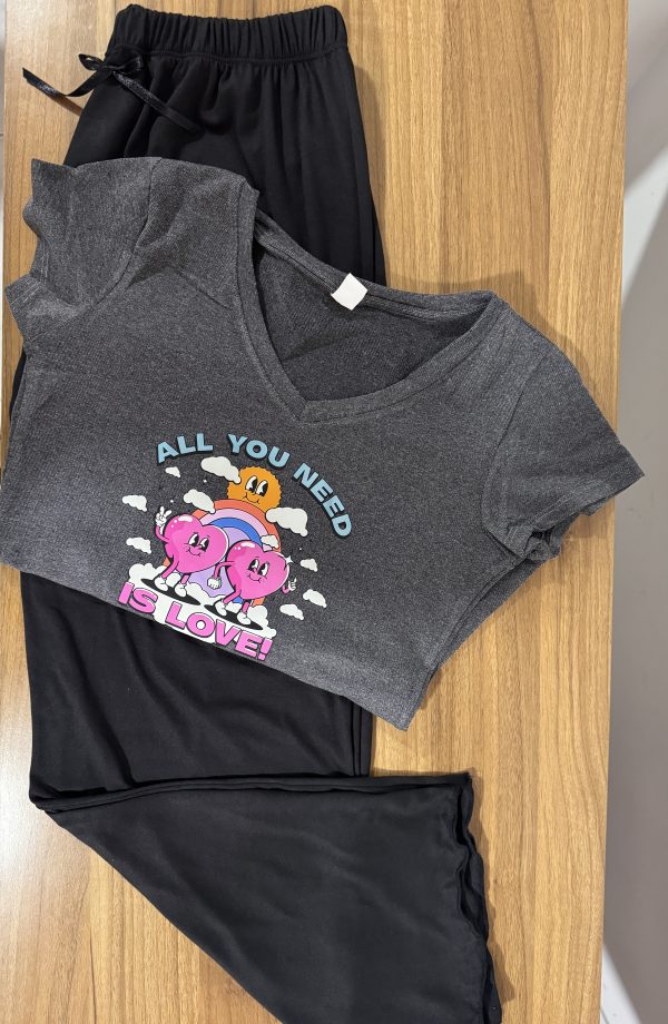pijama de corazones mujer