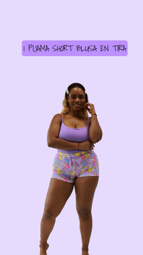 pijama de short cómoda para mujer.