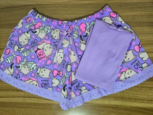 Pijama de short gato