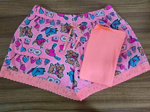 Pijama de short de ositos
