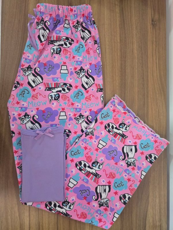 Pijama de pantalón gato