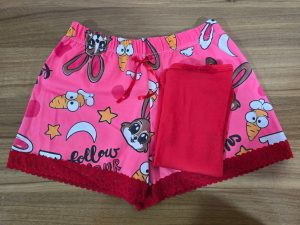 Pijama de short de conejito