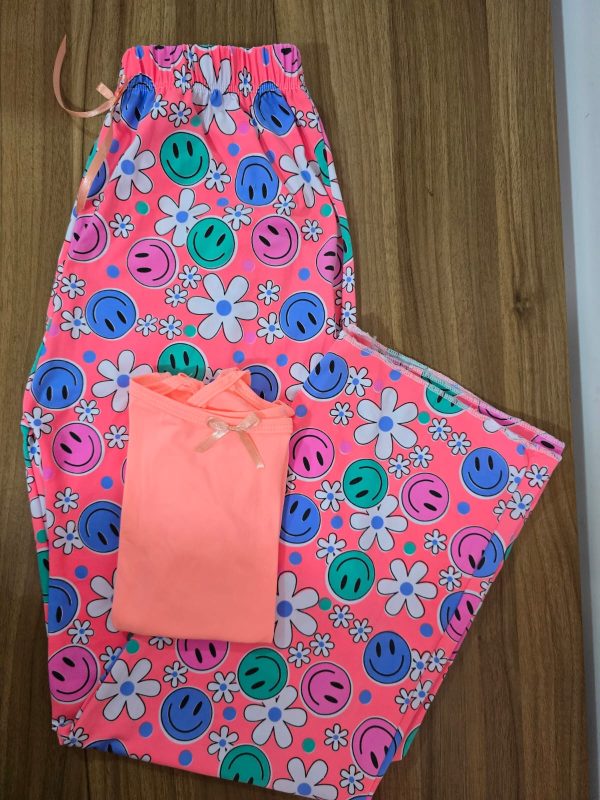 Pijama de pantalón caritas