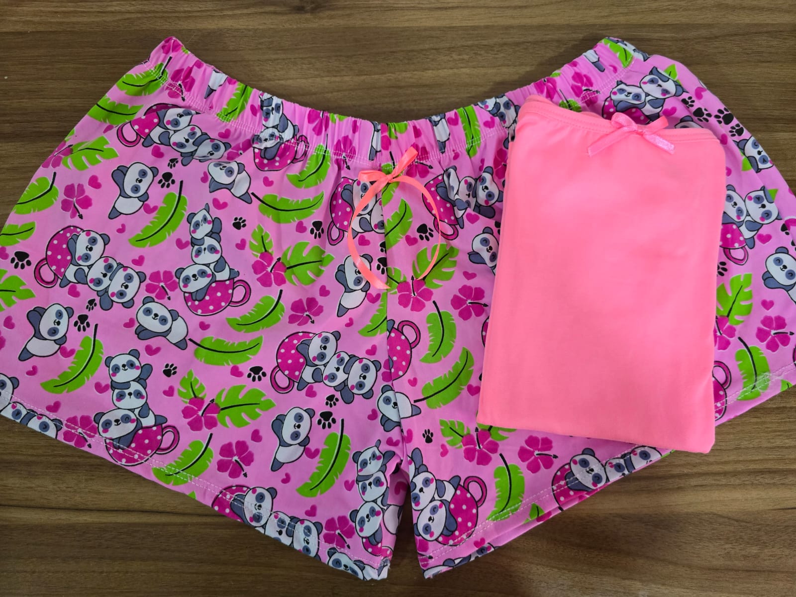 pijama de short pandita