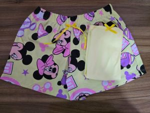 Pijama de short ruedo mickey mouse