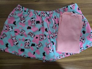 Pijama de short ruedo vaquita